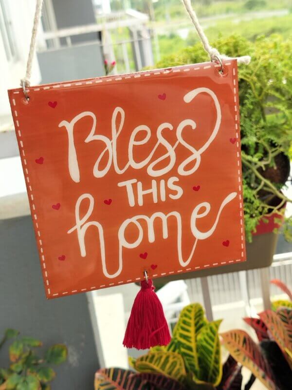 Bless This Home Wall Hanging - Housewarming Gift