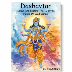 Dashavatar Art Book | A4 Size Drawing & Coloring Book of Lord Vishnu Dashavatar |